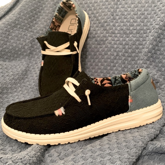 Hey Dude Shoes - Wendy Black Boho